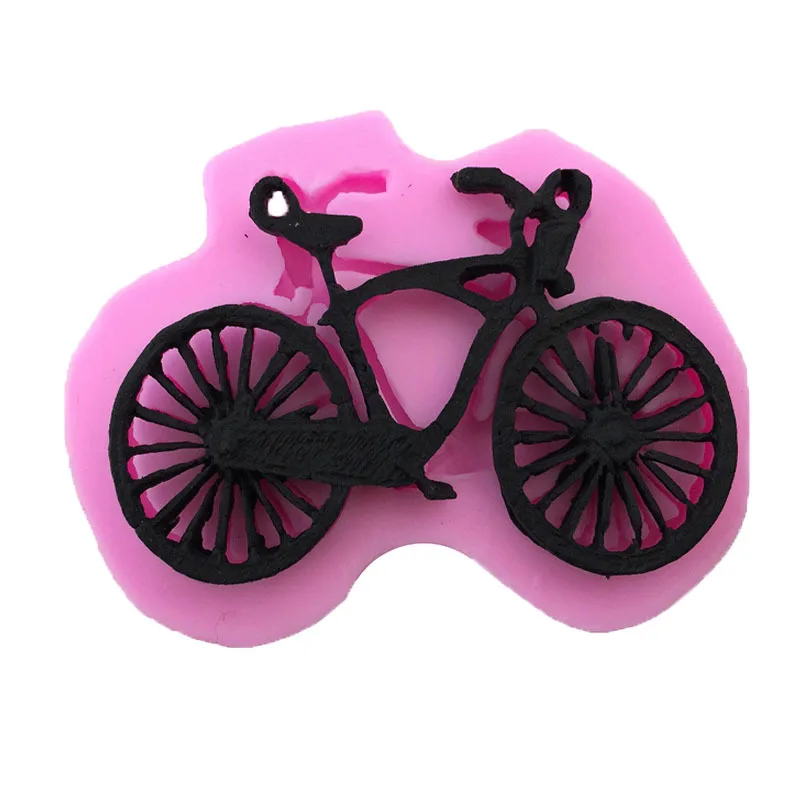 Kitchen Accessories Ware Bicycle Cooking Tools Cake Decorating Silicone Mold For Baking Fondant Sugar Craft Pastry Eid Supplies