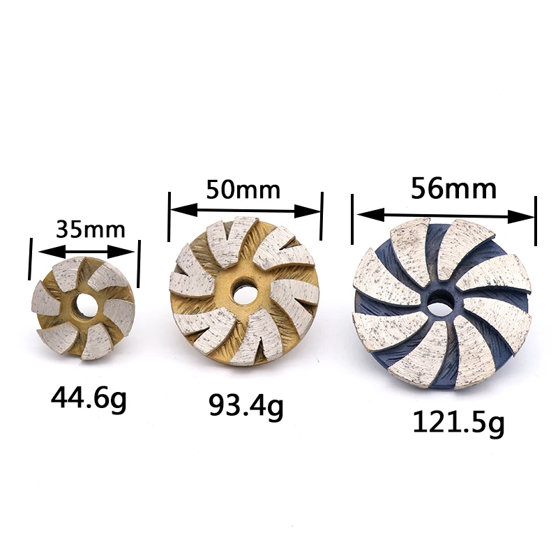 1pc diâmetro 35/50/60mm forma tigela diamante disco de moagem a seco alvenaria granito pedra mármore ângulo moedor ferramenta dedicada
