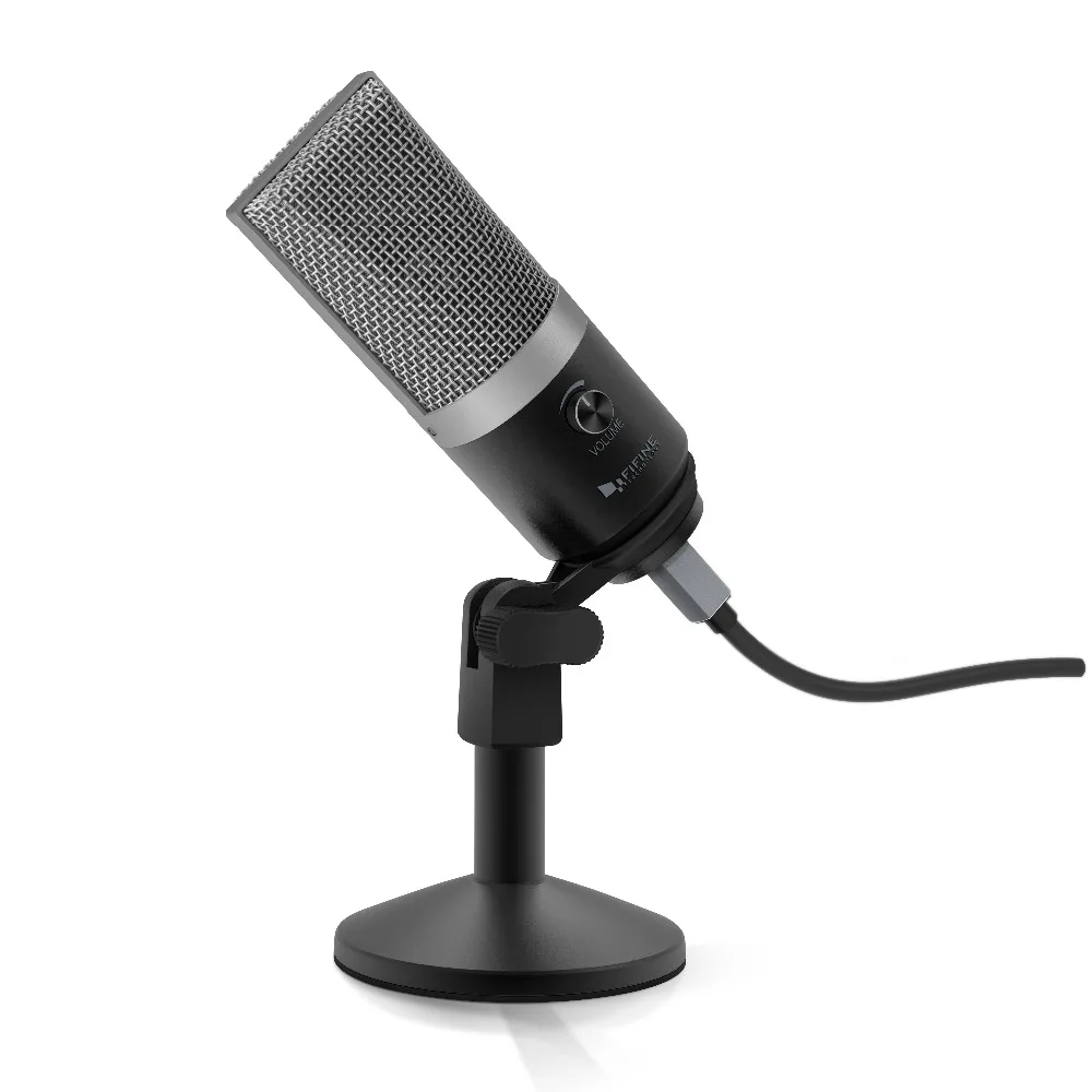 FIFINE USB condenser microphone for computer professional recording MIC for Skype meeting game one line teaching 670-1