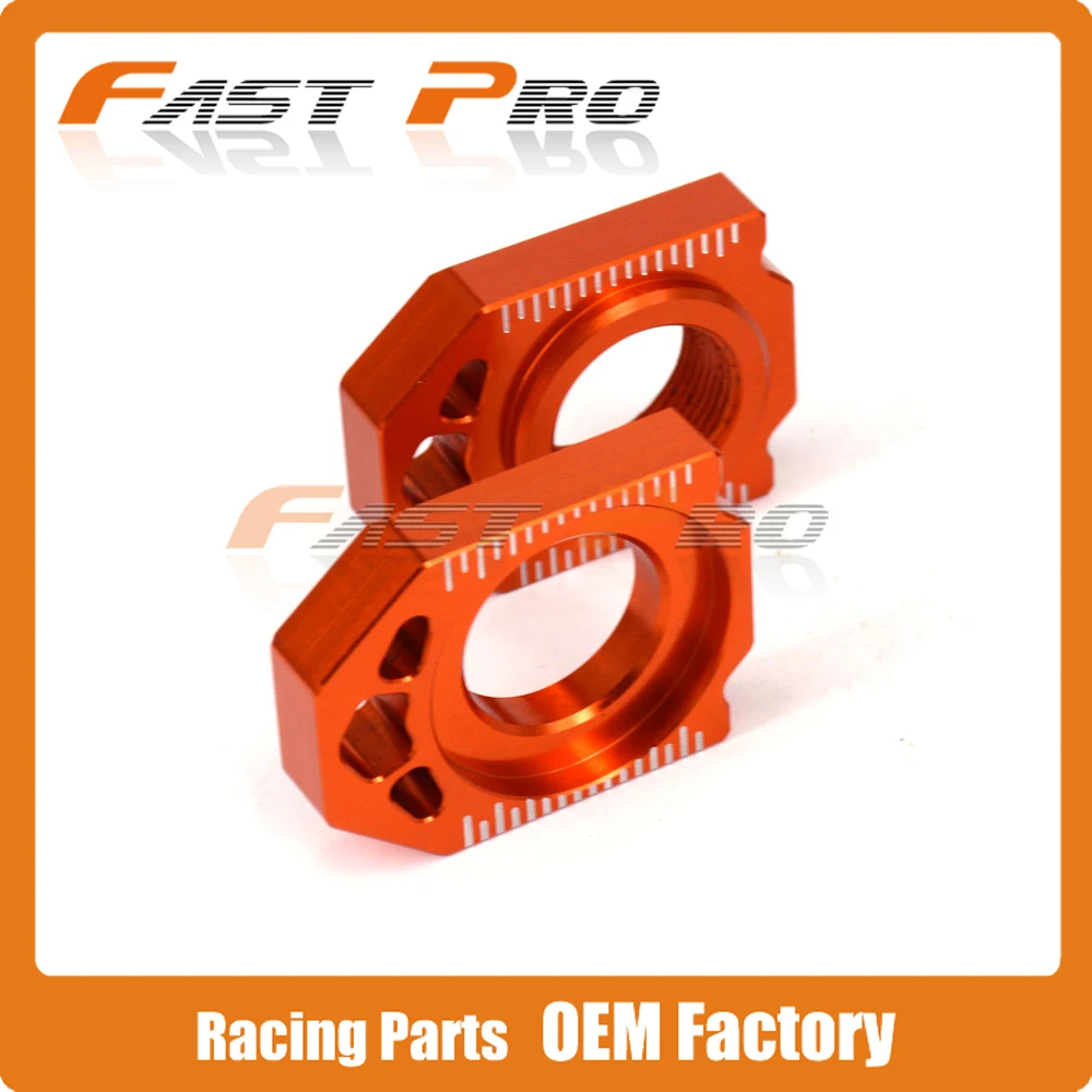 Motorcycle CNC Rear Chain Adjuster Axle Block For KTM SX SXF XC XCF 125 150 200 250 300 350 400 450 2013-2022