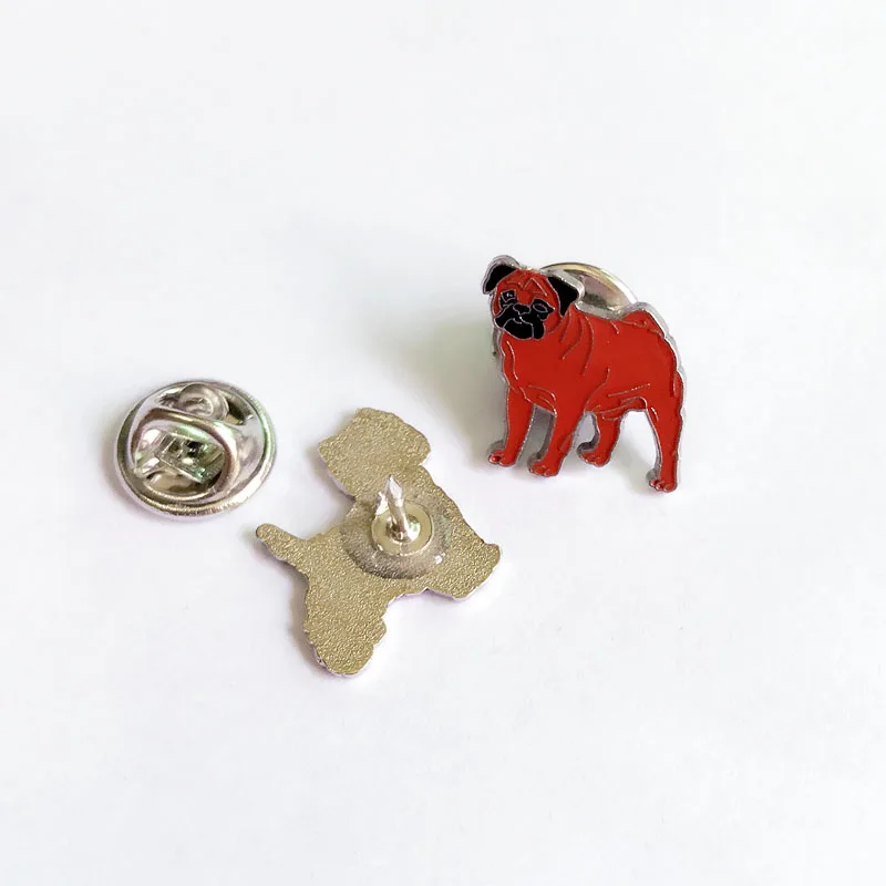 Brooch Pins suit man Pins dogs Pendant Decorated Cute Pug pet Brooches for Jewelry Women Fashion Charm Gifts Badges bag hat