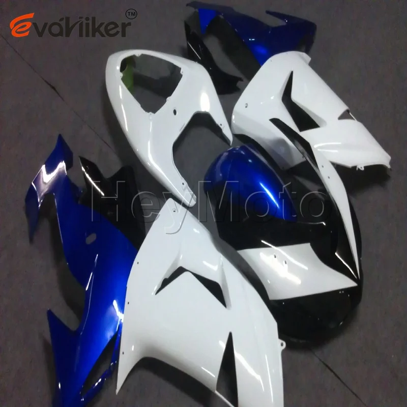 

motorcycle fairing hull for ZX10R 2006 2007 blue white ZX 10R 06 07 ABS Plastic motor panels kit