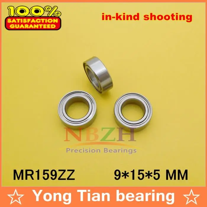 NBZH bearing MR159ZZ 9*15*5(MM) ABEC-5 Bearing Metal Sealed MR159 MR159ZZ Chrome Steel Bearings