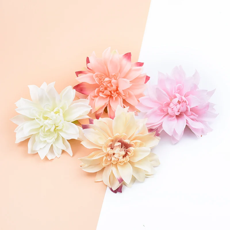 10 Stück 10CM Künstliche Pflanzen Blumen Großhandel Seiden-Gerbera Festliche Dekoration für Zuhause Hochzeit DIY Kranz Künstliche Staubblätter Brosche – Detail 3