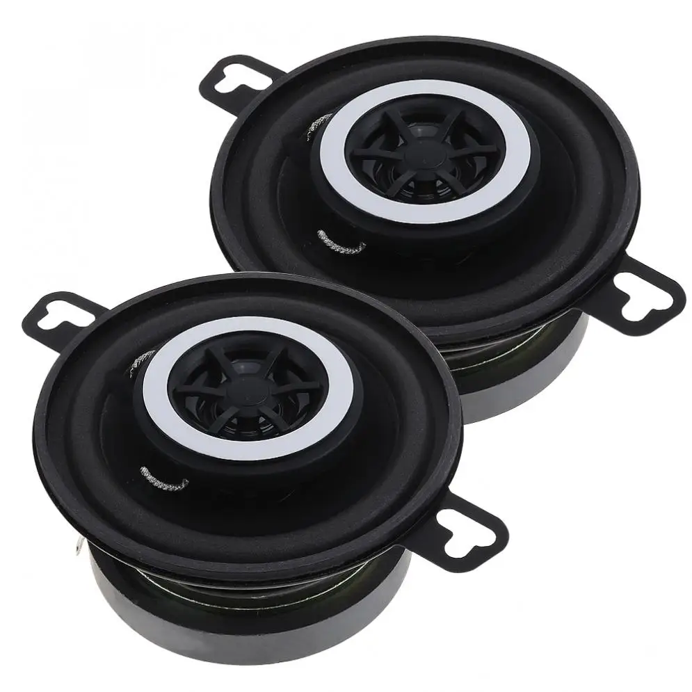 1 Pair 3.5 Inch 12V 200W Universal Car Horn Speakers With Coaxial Type And Full Frequency For Most Cars