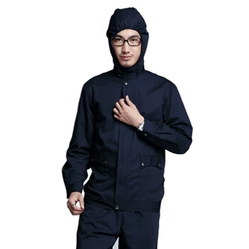 Genuine INSAHO Double layer silver fiber radiation shielding hooded overalls ,complete set work clothes for Machine room SHD006.