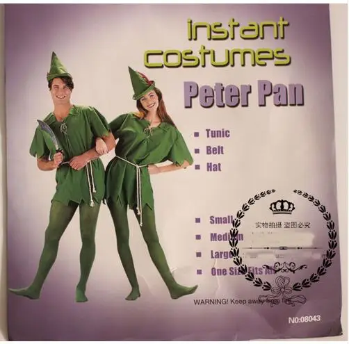 Mới 2017 Peter Pan Trang Phục Hóa Trang Người Lớn Halloween Carvinal Trang Phục Hóa Trang Cho Trẻ Em Nam Nữ Trang Phục Hóa Trang