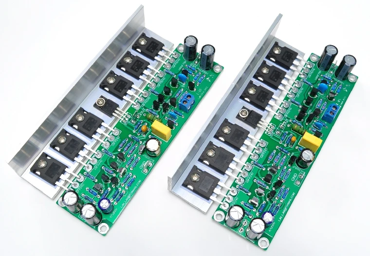 ZEROZONE Assembled L15 MOSFET Amplifier Board 2-Channel AMP IRFP240 IRFP9240 +Angle Aluminum