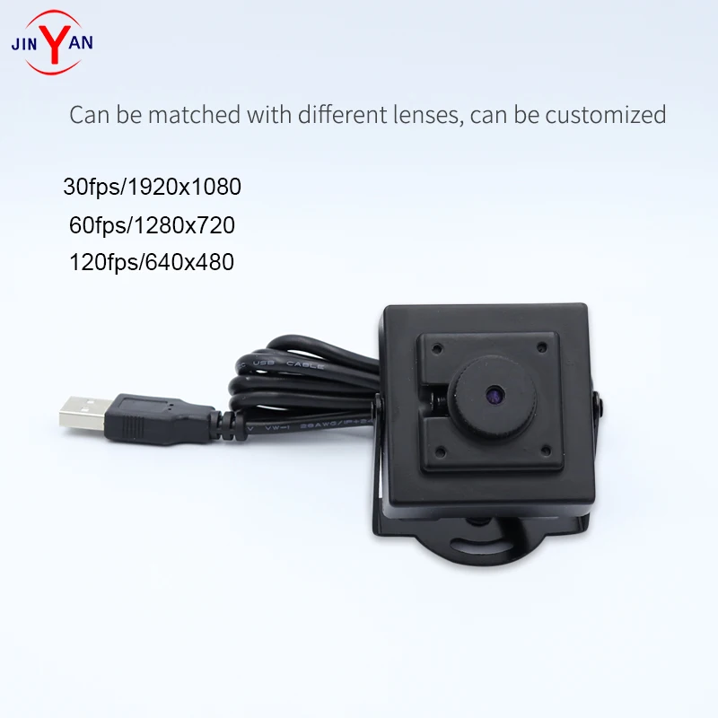 JinYan 2 MegaPixel HD HS 120fps Distortionless Lens Bank monitoring UVC USB2.0 Industrial shooting camera OV2710 HDR