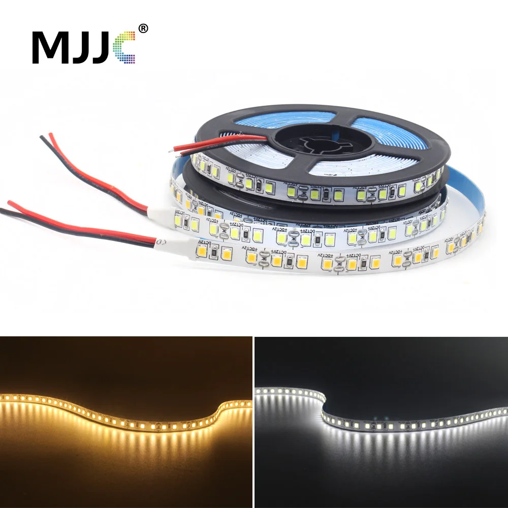 Taśma LED 12V 1M-5M 600 SMD 2835 6000K 3000K Ciepła Biel Elastyczna Taśma Świetlna 120LEDs M 8mm PCB Niewodoodporna Lampa LED