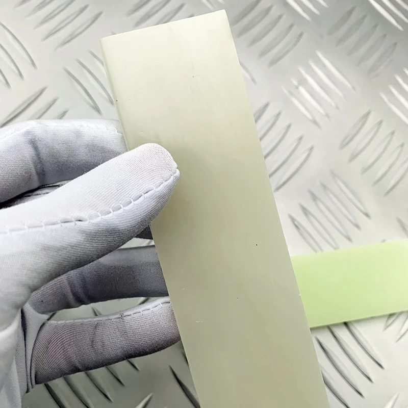 1 pezzo fai da te manico del coltello materiale luminoso piastra in resina composita fai da te manico del coltello luminoso materiale del bordo luminoso