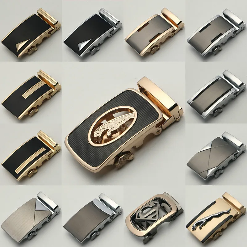 

ZPXHYH Fashion Men's Business Alloy Automatic Buckle Unique Men Plaque Belt Buckles for 3.5cm Ratchet Men Apparel Accessories gh