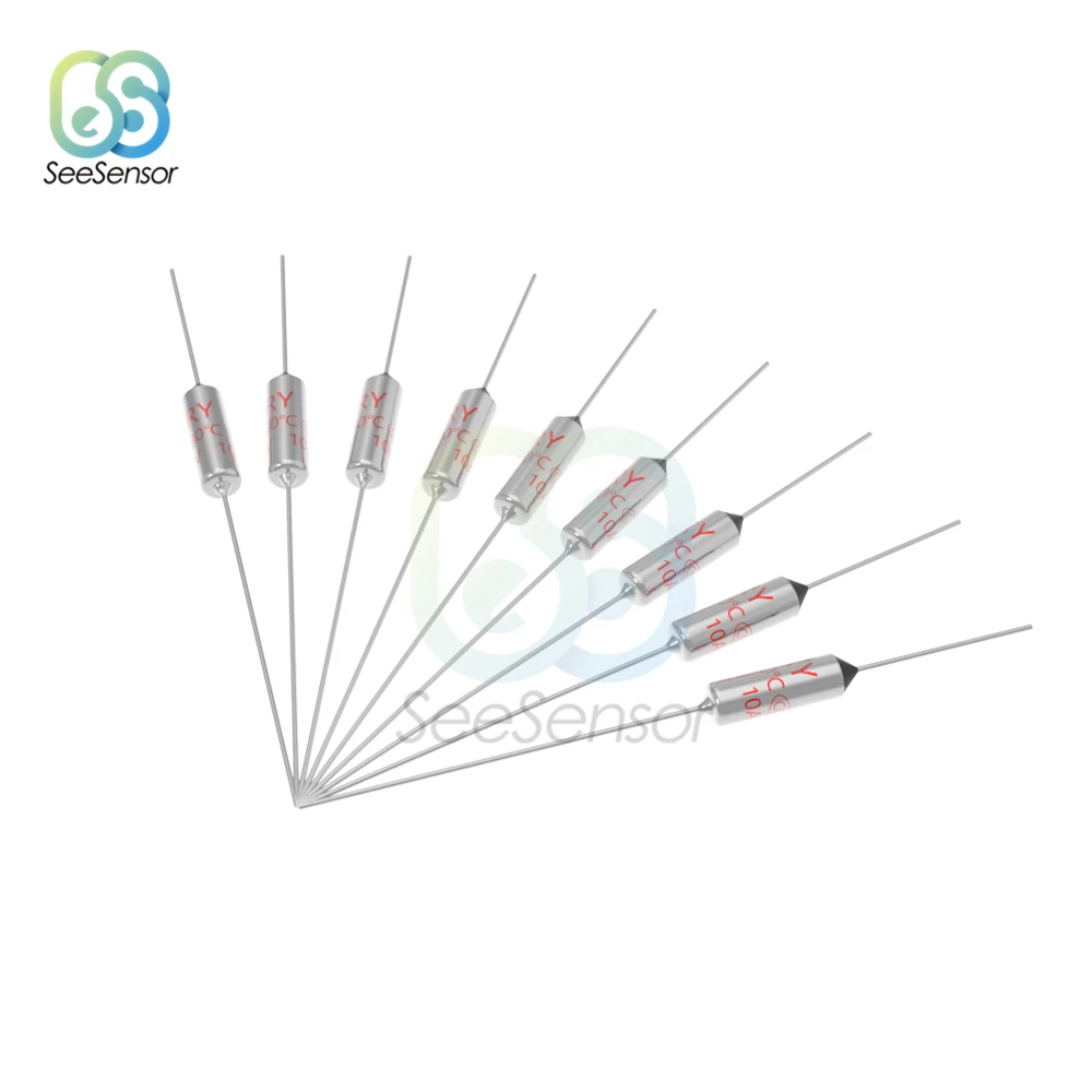 Fusibile termico RY TF 10A 250V temperatura 60C 65C 85C 100C 105C 113C 120C 130C 152C 165C 167C 172C 185C 192C 210C 216C 240C 280C