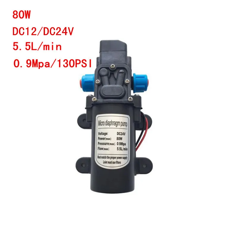 

DC 12V/24V 80W Micro Diaphragm Water Pump Self-priming Booster Pump Automatic Switch 330L/H For Home garden