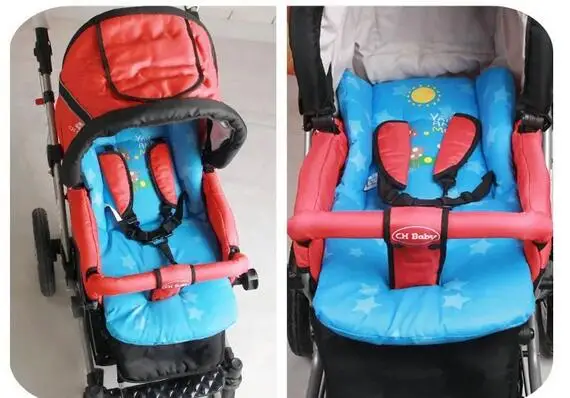 2016 Cartoon Baby Stroller Seat Cushion Cart Stroller mattresse Pillow Cover BB Car Thermal Thicken Pad Child  Cushion