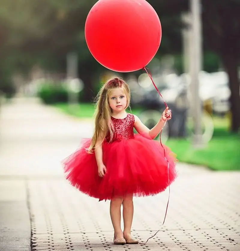 Vestido de princesa negro para niños y niñas, ropa de fiesta ahuecada en la espalda, vestido de baile, tutú, vestidos de desfile formales de tul,