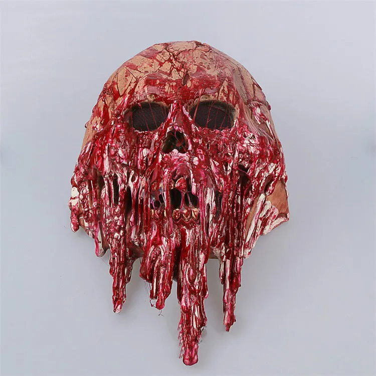 Horror mask masquerade bloody skull caps Easter dance performances props devil scary zombie