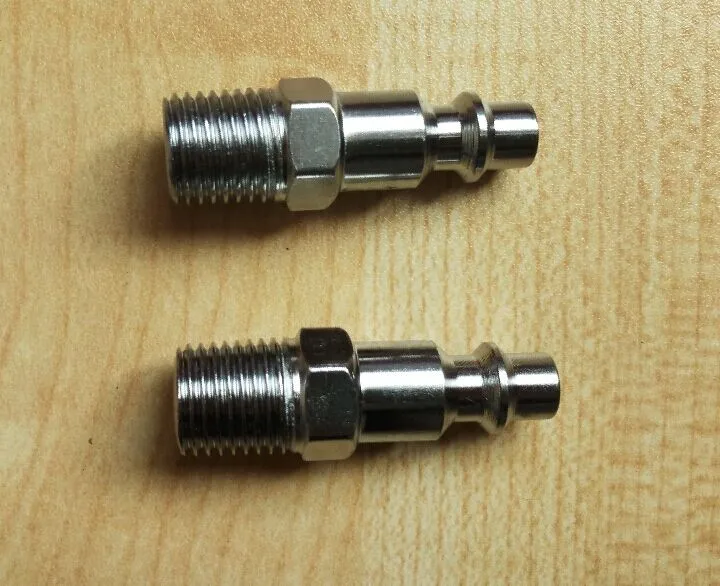 

2pcs/lot 1/4" NPT male thread US type Pneumatic Air Hose Quick Coupler air tools quick adaptor