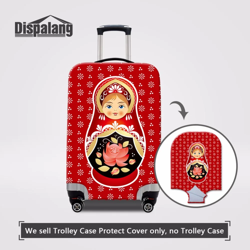 Matryoshka Doll Print Luggage Protective Cover For 18-32 Inch Matryona Cartoon Case On Suitcase For Girl Women Travel Accesories