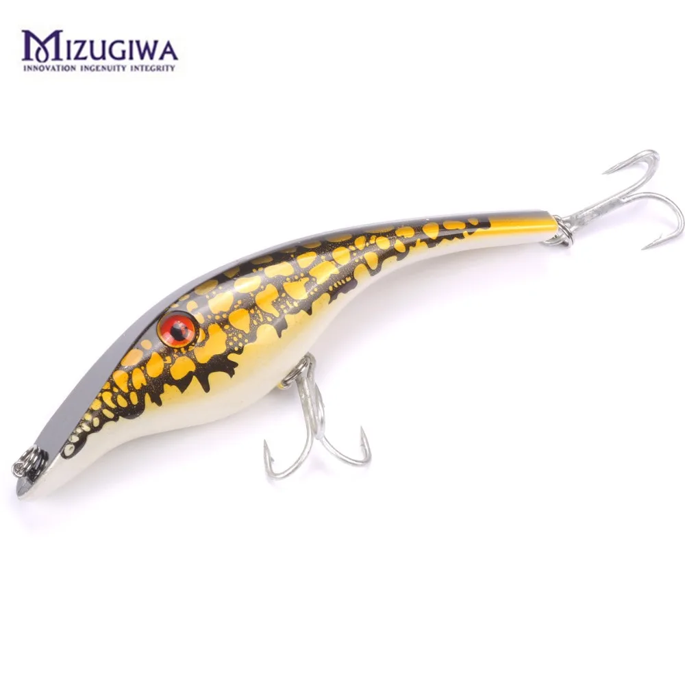 1PC Mizugiwa Zalt Pike Lure 140mm 42g Jerkbait Stalker Musky Muskie Pike Bass Jerk Bait Wobbler Fishing Lure pesca leurre