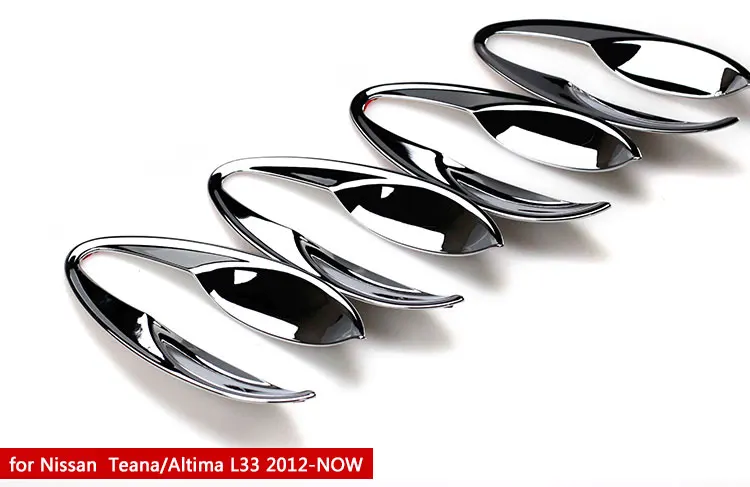For Nissan Teana J32 J31 L33 Altima Luxurious Chrome Door Handle Covers 2008 2012 2013 2014 2015Accessories Stickers Car Styling