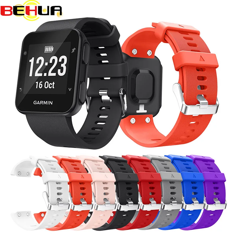 BEHUA Fashion Silicone Strap Watchband for Forerunner 30 Wrist strap wristband bracelet for Garmin Forerunner 35 smartWatch band