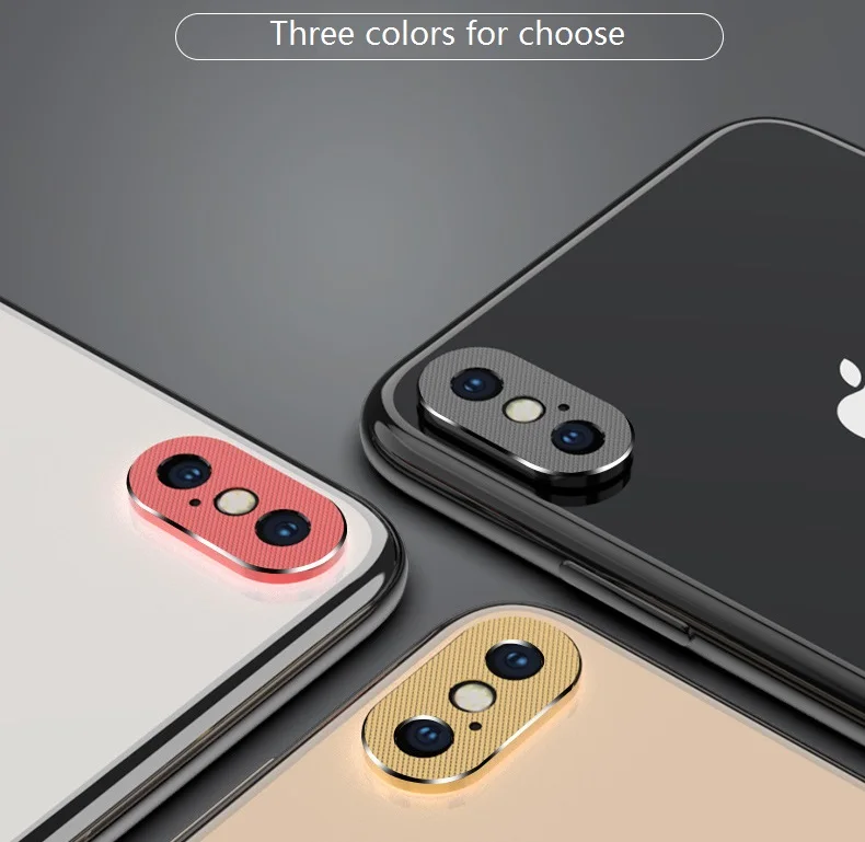 For iPhone X Ultra thin Aluminum Alloy Lens Cover Shutter Magnet Slider lens Camera Cover Phone Lens Privacy Sticker