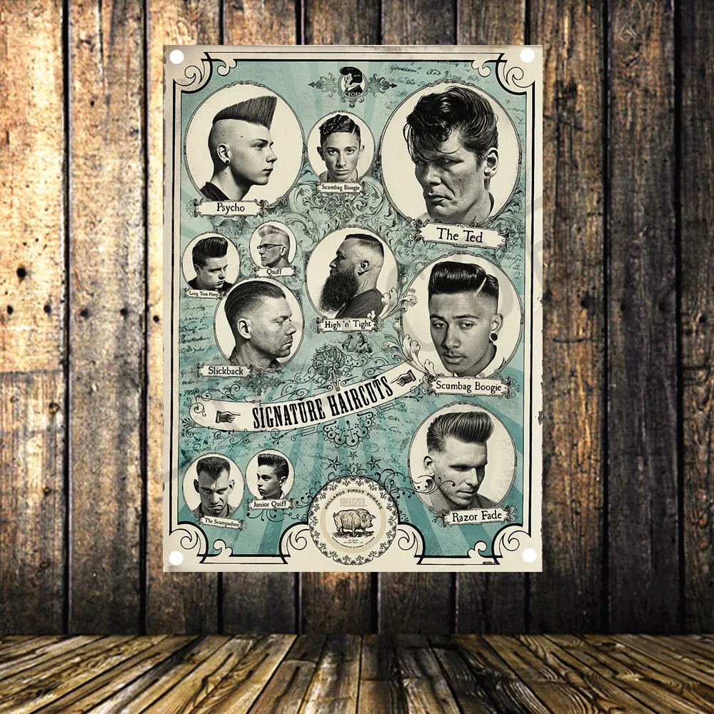 Shave Beard Poster Flag Banner Tapestry Barber Shop Hairdresser Salon Barber Shop Decor 96x144 CM