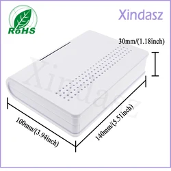 1pcs 140*100*30mm home network enclosure plastic project box cases plastic box for router enclosure