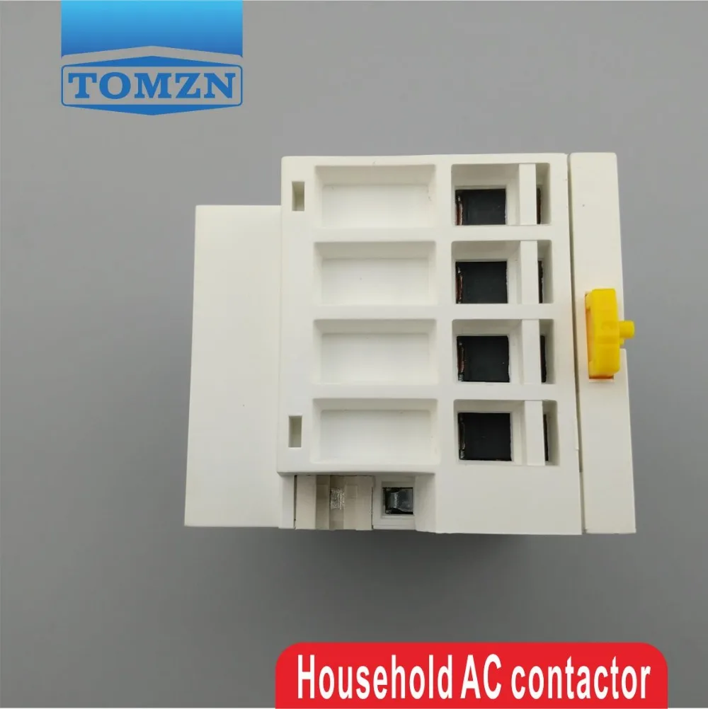 TOCT1 4P 40A 2NC 2NO 220V 400V~ 50/60HZ Din rail Household ac Modular contactor