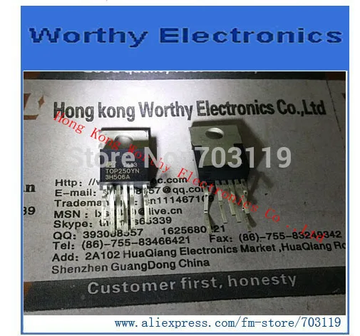 Free  shipping   10pcs/lot      TOP250YN    TOP250Y     TOP250        IC  OFFLINE  SWIT  UVLO  HV  TO220