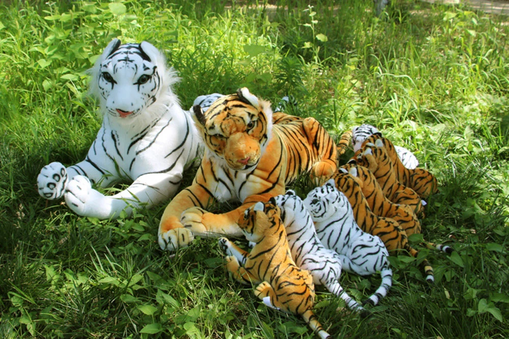 Ultra-realistic Simulation Tiger Birthday Gift Children Stuffed Plush Toy