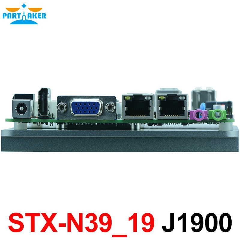 Fanless 2 ethernet ports motherboard J1900 Mini pc mainboard with dual nic STX-N39_19