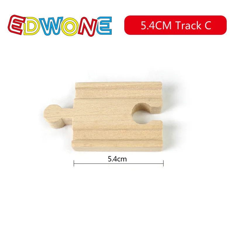 EDWONE  All Kinds Wooden Track Part Beech Wooden Railway Train Track TOY Accessories fit for thoma s Biro