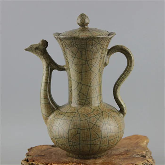 #6 Antique SongDynasty porcelain tea pot,handmade phoenix bottle crafts,Decoration,Collection&Adornment,Free shipping