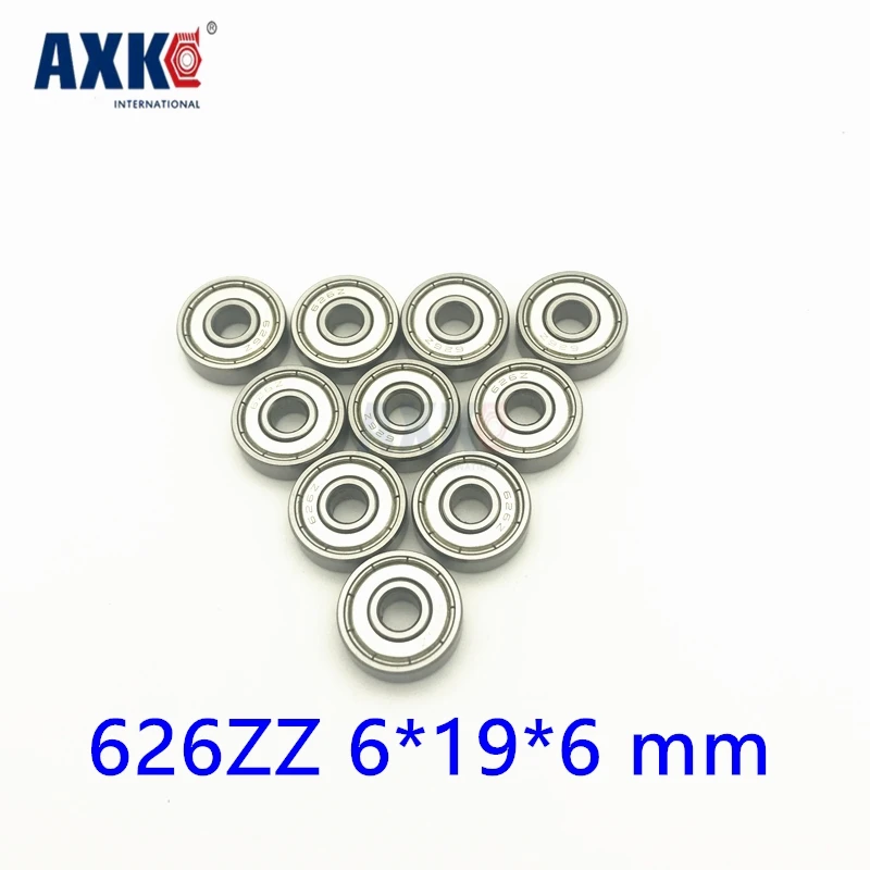 10 peças 626z abec5 rolamento rígido de esferas em miniatura 6*19*6mm mini rolamentos de alta precisão para skates e muito mais