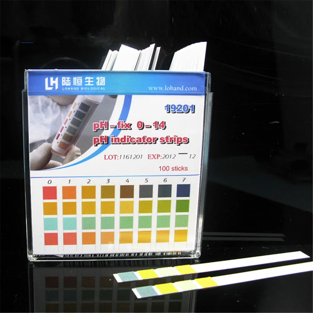 100 Strips 0-14  PH Test Strip Alkaline Acid Indicator Paper Universal Lab Test Paper For Liquid Soil Aquariums Measuring Mayitr