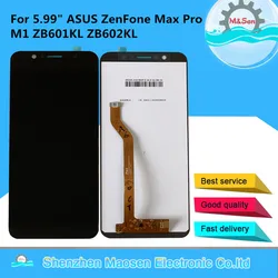 5.99” Original M&Sen Für ASUS ZenFone Max Pro M1 ZB601KL ZB602KL LCD Display + Touch Panel Digitizer Rahmen Für ASUS ZB602KL