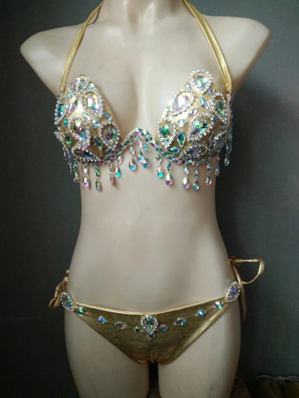 2018 venus wakacje frędzle diament bikini set sexy kobiety stroje kąpielowe nowy disign rhinestone strój kąpielowy push up strój kąpielowy biquini