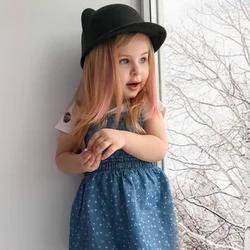 Gorro de lana con orejas para niños y niñas, gorro de invierno para bebé