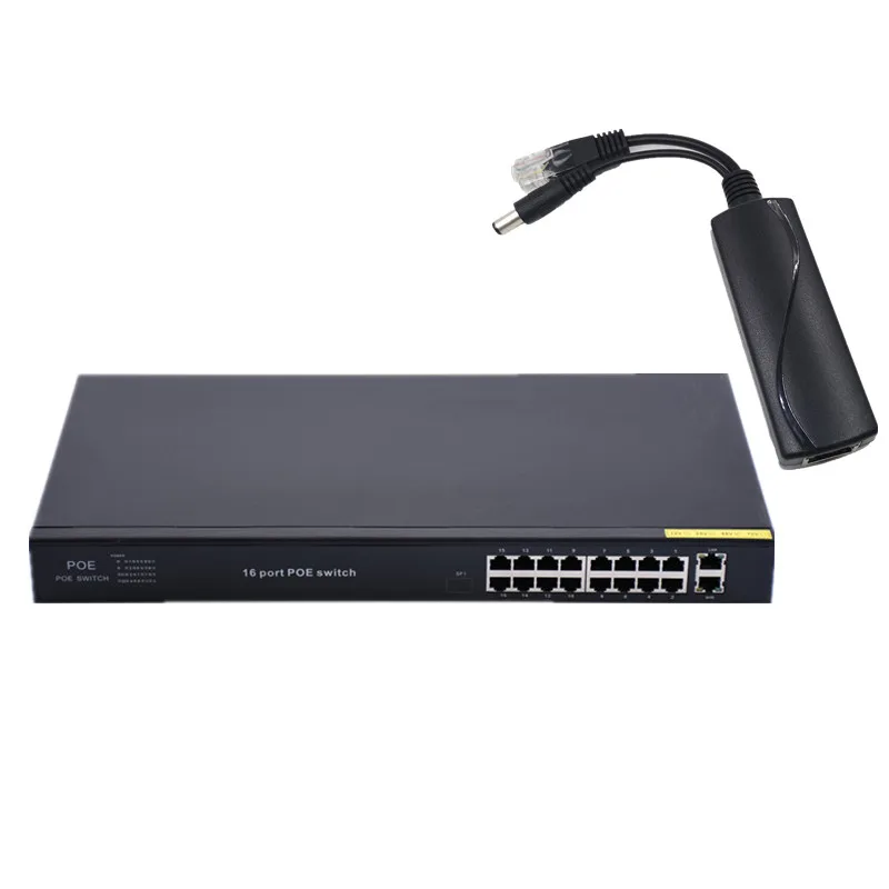 5 POE 48 V 10 Port Gigabit Unmanaged PoE Switch 8*10/100 Mbps POE Rotterdam; 2*10/100/1000 Mbps Up Link Rotterdam; NVR Rotterdam 280 M