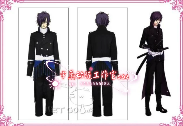 

Hakuouki Saitou Hajime полный комплект японского аниме костюмы для косплея и аксессуары 11