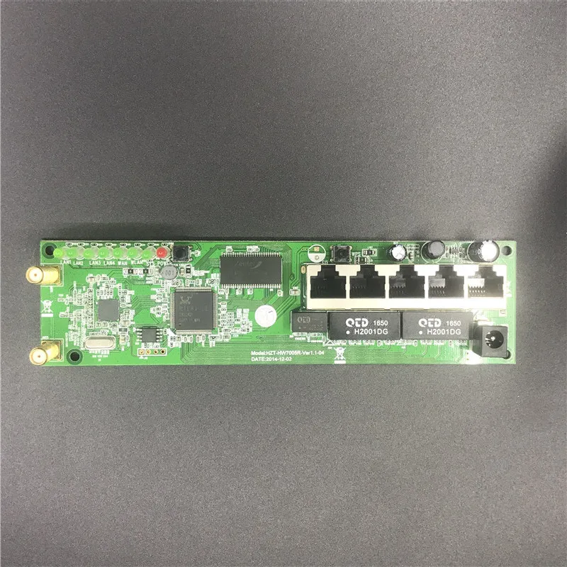 OEM 5-Port Router Nirkabel Papan Utama Modul Kustom Sekrup Lubang Logam Shell Broadband Cepat Rumah Kit 2.4G Wireless4 modul Router