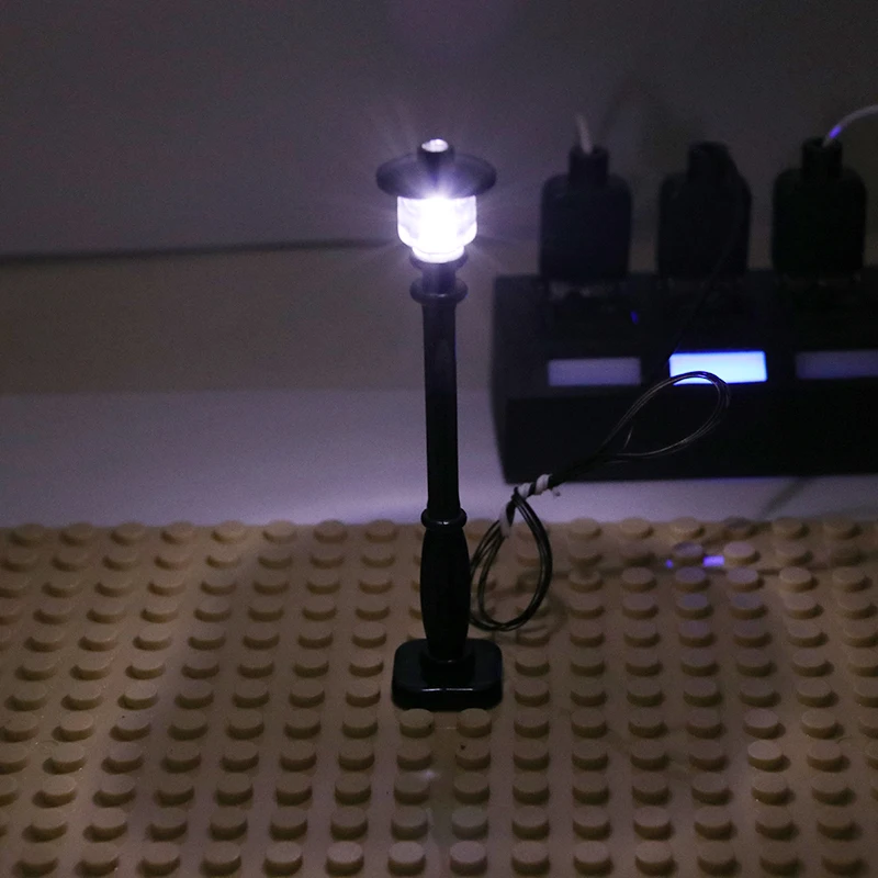 LED street light For Lego Building Block Bricks City Street For lego /pin Creator House DIY Toys For Children