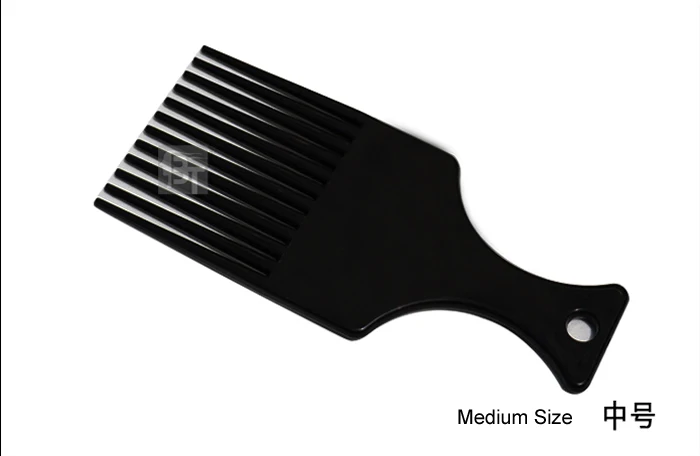Salon Verwenden Sie 3 Größen, schwarzer afroamerikanischer Pick-Kamm, Haarkämme, Afro-Haarkamm für Friseur-Styling-Werkzeuge, DIY-Haarwerkzeug LZN0037 – Detail 4