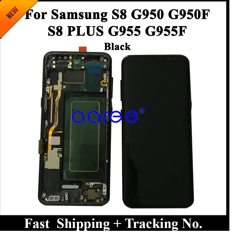 100% Super AMOLED For Samsung S8 PLUS G955F LCD For Samsung S8 G950F Display LCD Screen Touch Digitizer Assembly