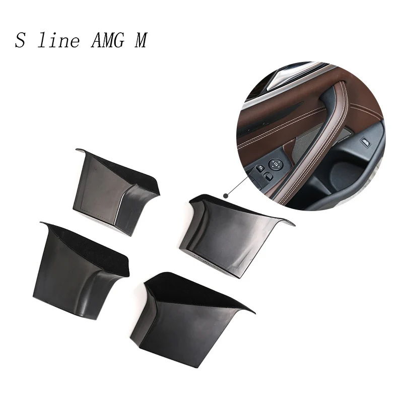 Car styling For BMW 5 series G30 G38 2018 Plastic Car Door Storage Box Phone Tray cover Interior Auto Accessories