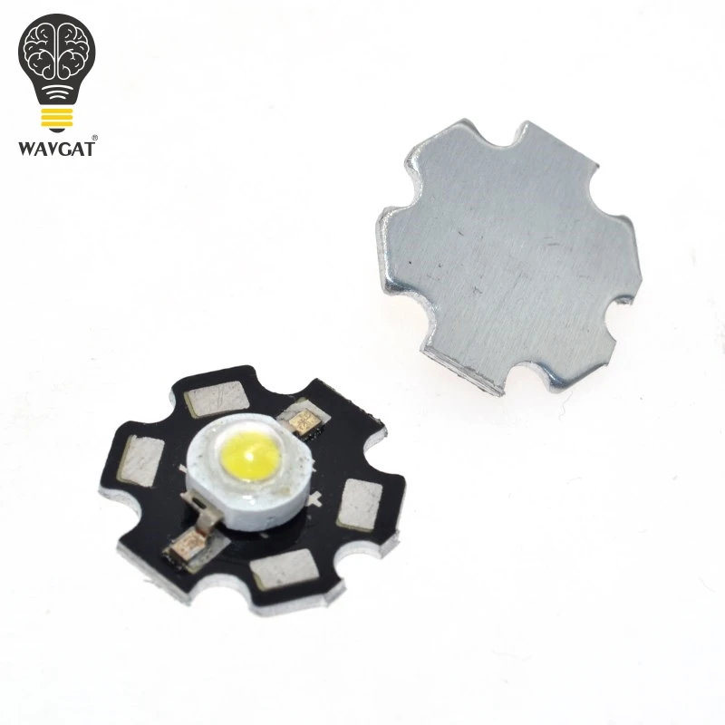 WAVGAT 10PCS Real Original Epistar Chip 3W CW WW LED Bulb Diodes Lamp 220lm-240lm White LED Bulbs Light 20MM 700MA 3.2-3.4V