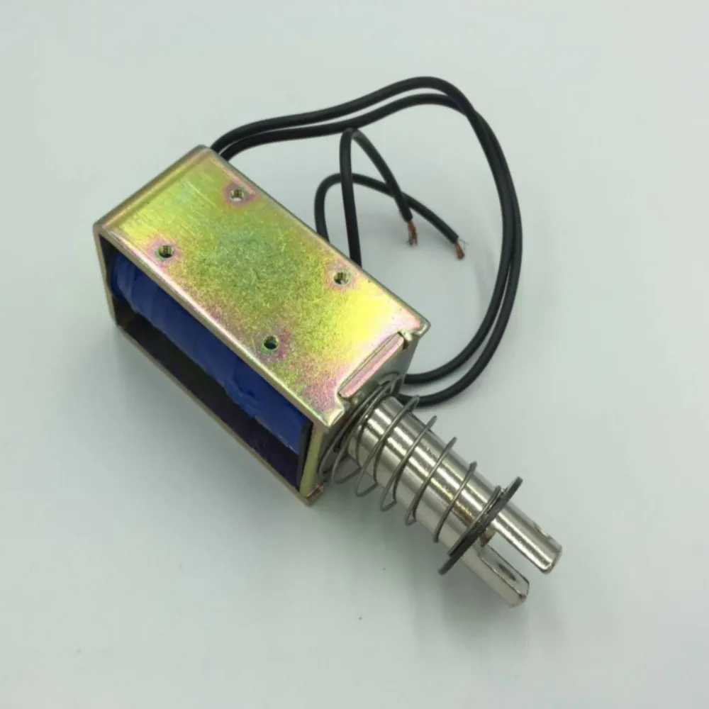 12V/24V Pull Hold/Release 10mm Stroke 8.7Kg 87N Force Electromagnet Solenoid Actuator