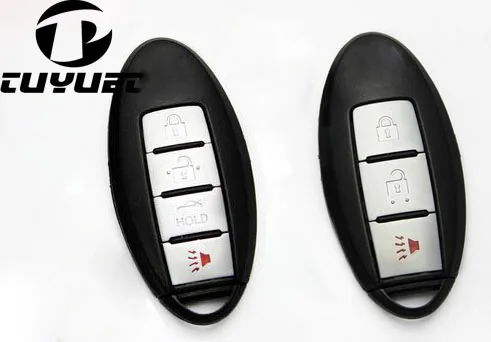 Smart Remote Key Shell for Infiniti GTRG25 G35 G37 Car Key Blanks with Emergency Uncut Blade